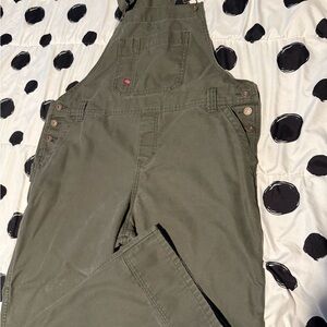 Dickies Olive Green Khaki Workwear Overalls Women’s Large